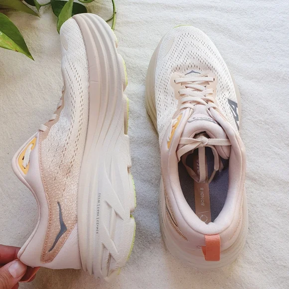 HOKA Bondi 8 | Cream Vanilla | Women's US 9.5 - Picture 9 of 9